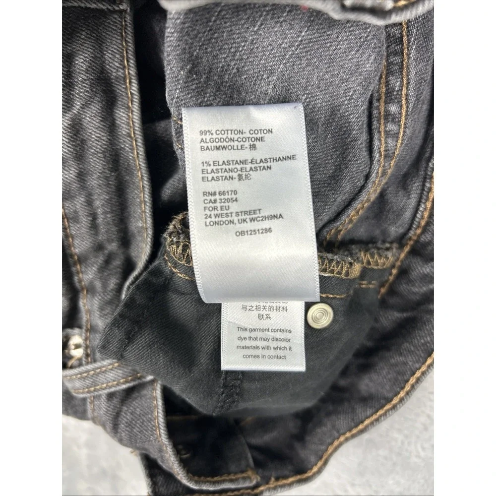 BDG Urban Outfitters Women's Shorts 24 Mom High-Rise Cuffed‎ Denim Black
